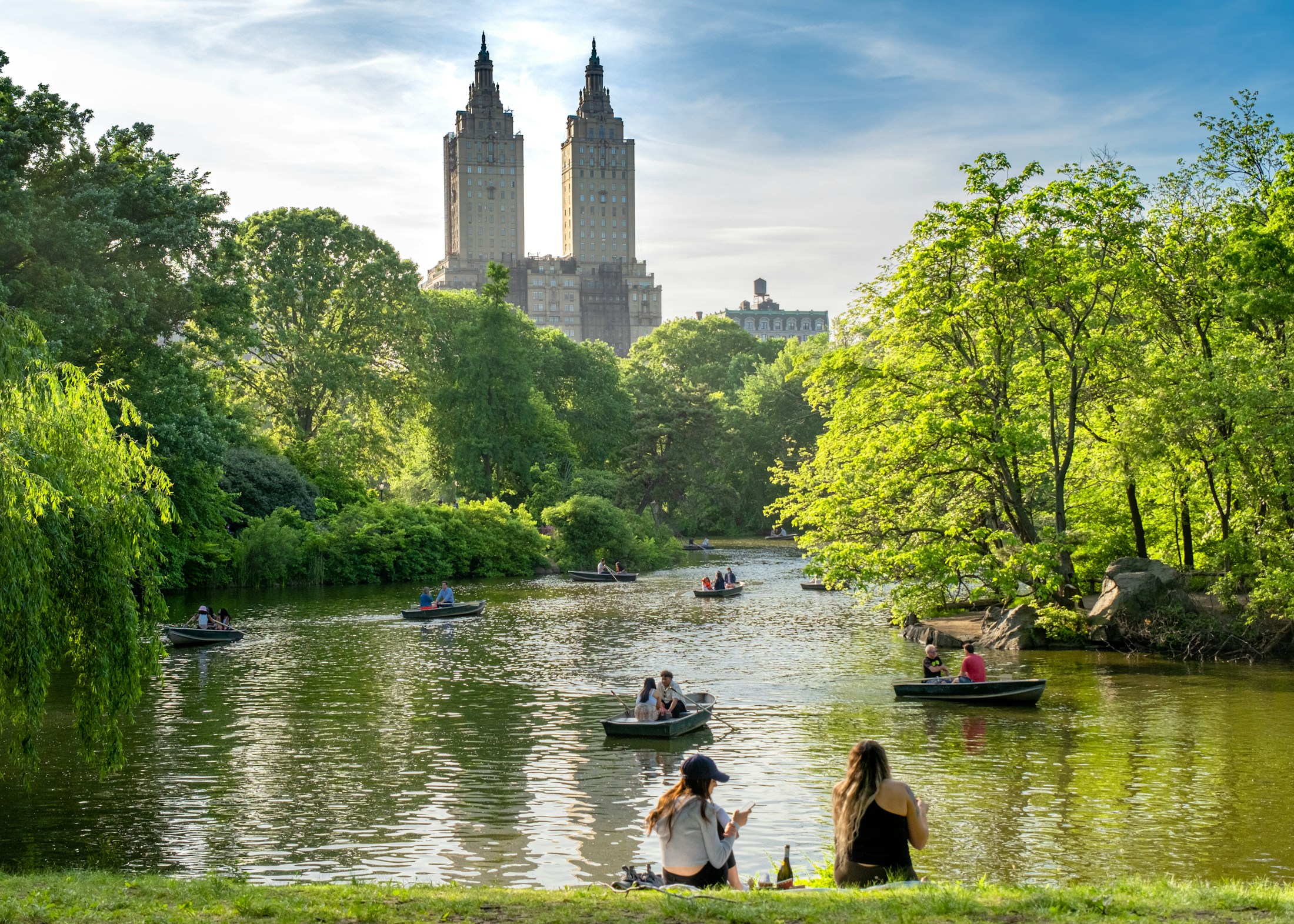 Lac et verdure de Central Park