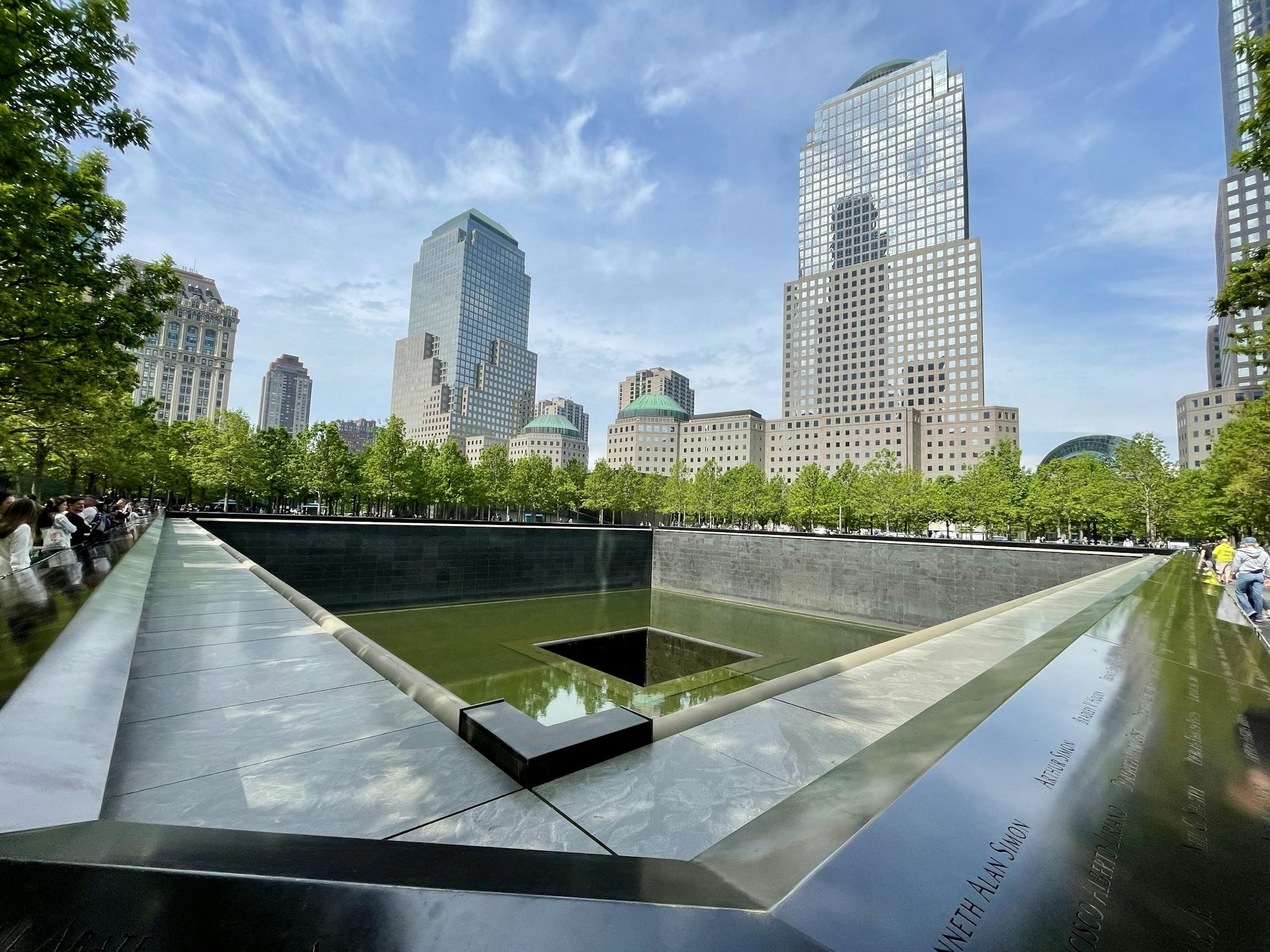 Bassins du 9/11 Memorial à Ground Zero